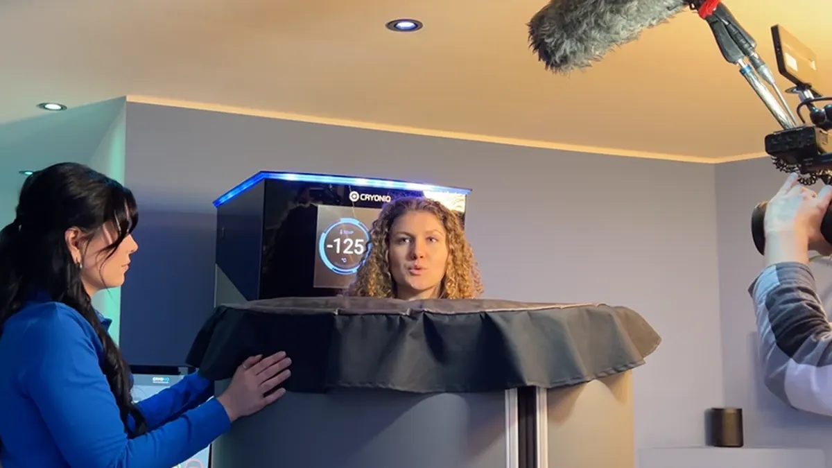 Kältekammer von RELAX plus in Leipzig während einer Anwendung