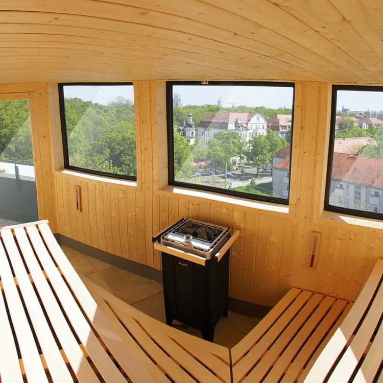 Sauna im privaten Day Spa von RELAX plus Leipzig