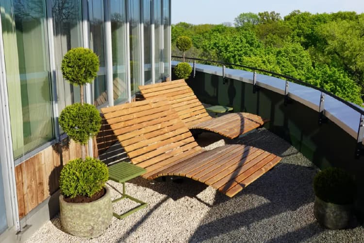 Sonnenliegen im privaten Day Spa von RELAX plus Leipzig
