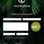 Gutscheinkarte 40€ von Relax plus